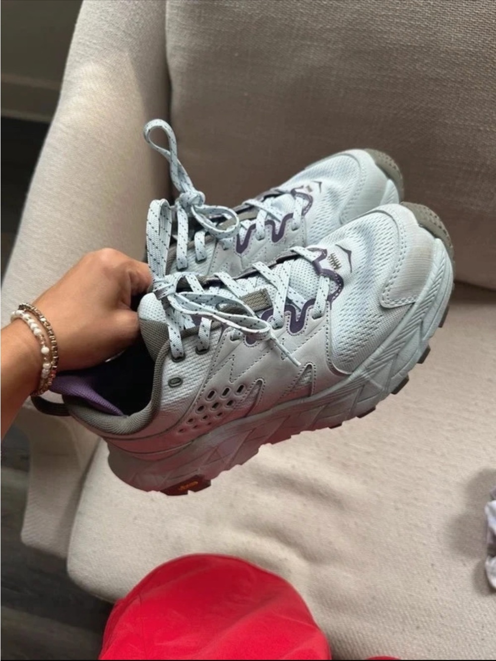 Hoka Light blue and Purple Women’s Sneakers